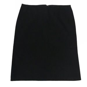 Elie Tahari Black Pencil Skirt Side Slit